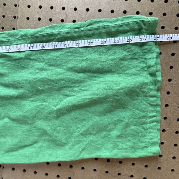 NWT Angela Mara x Gucci Green 100% Linen Wide Leg Pants Italy Medium Women - Picture 9 of 10